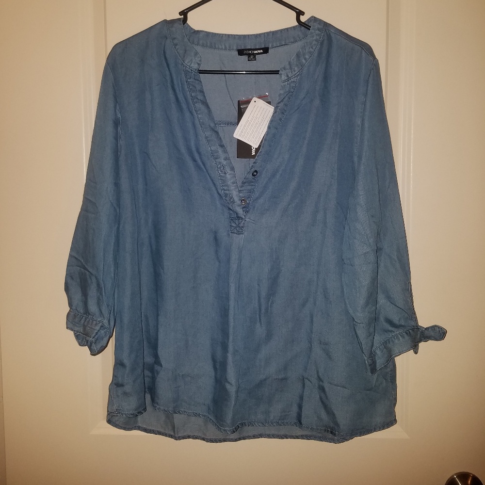 Fashion Nova "Denim" Top